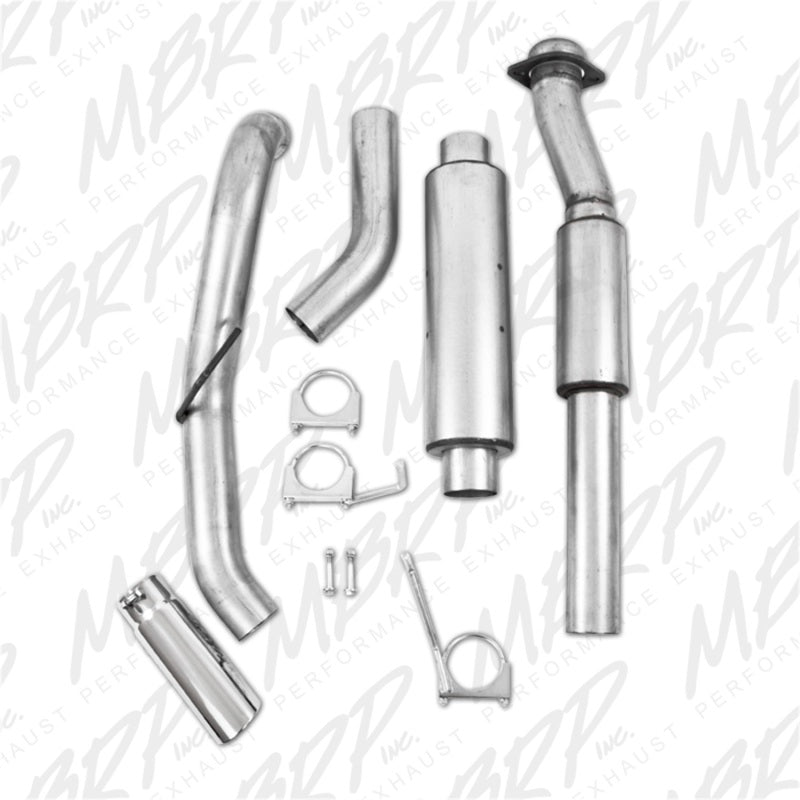 MBRP 11-13 Ford F150 SVT Raptor 6.2L EC-SB/CC-SB 3.5in Cat Back Single Exit Alum Exhaust System - S5228AL