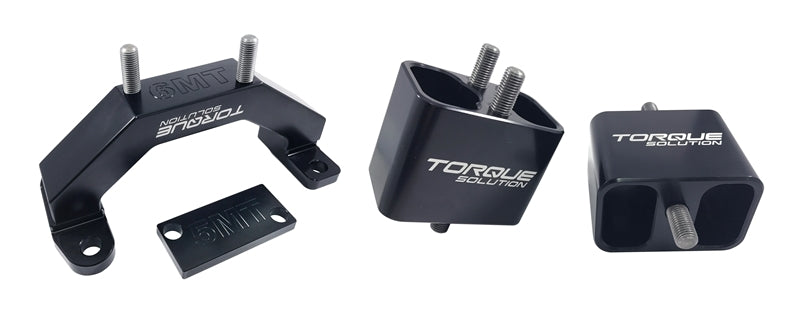 Torque Solution Solid Billet Aluminum Engine &amp; Transmission Mounts 02-14 Subaru WRX / 04-17 STi - TS-SU-250SB