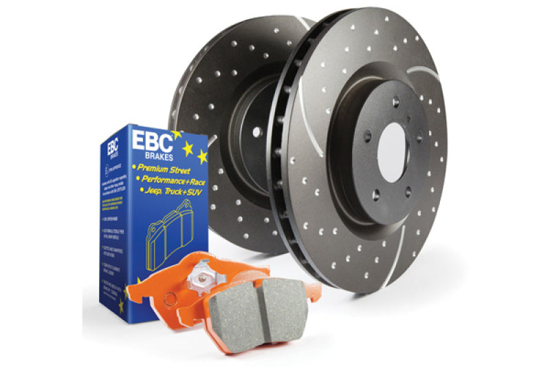 EBC S8 Kits Orangestuff Pads and GD Rotors - S8KR1092