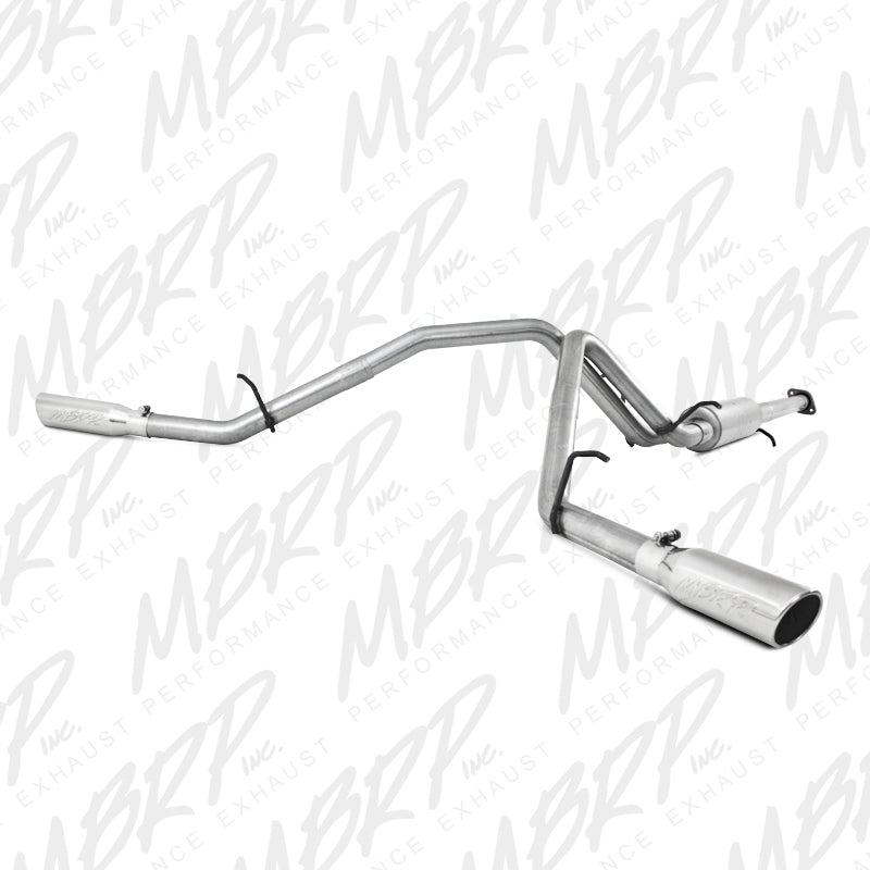 MBRP 2007-2008 Chev/GMC 1500 (Next Gen.) CC EC (excl. 8 bed) 4.8/5.3L/6.0L Cat Back Dual Split - S5038AL