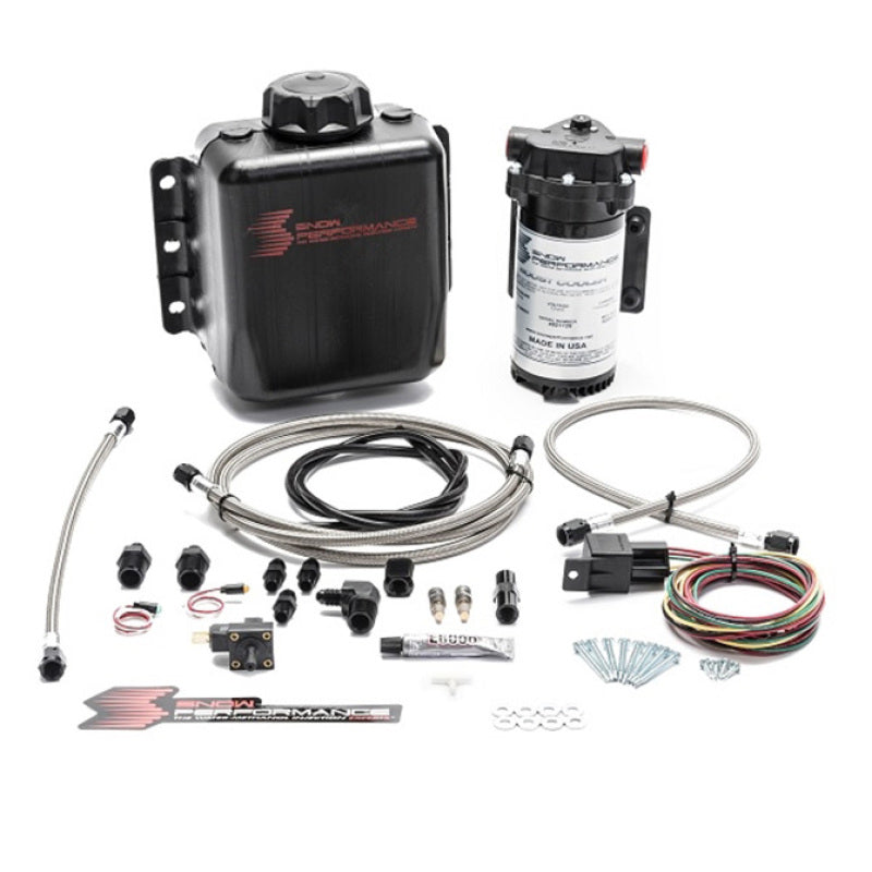 Snow Performance Stg 1 Boost Cooler Water Injection Kit TD (w/SS Braided Line &amp; 4AN Fittings)