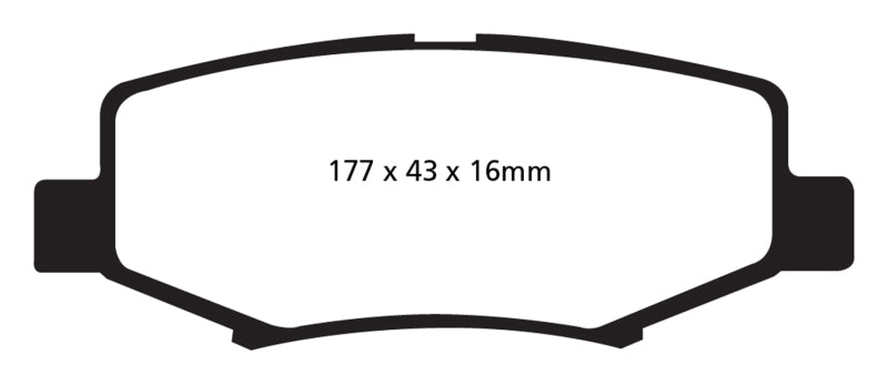 EBC 06-11 Dodge Nitro 3.7 Yellowstuff Rear Brake Pads - DP41799R