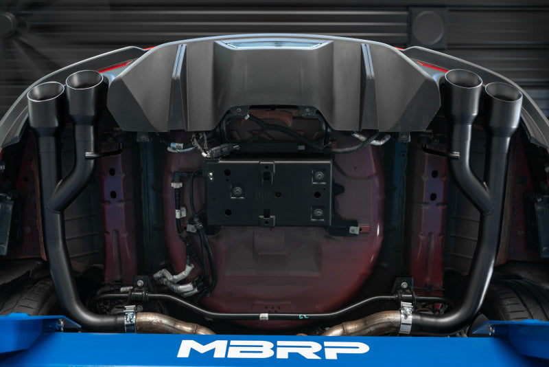 MBRP 18-20 Ford Mustang GT 2.5in T304 Non Active Dual Axle Back Exhaust System - 4in Dual Wall Tips - S7211304