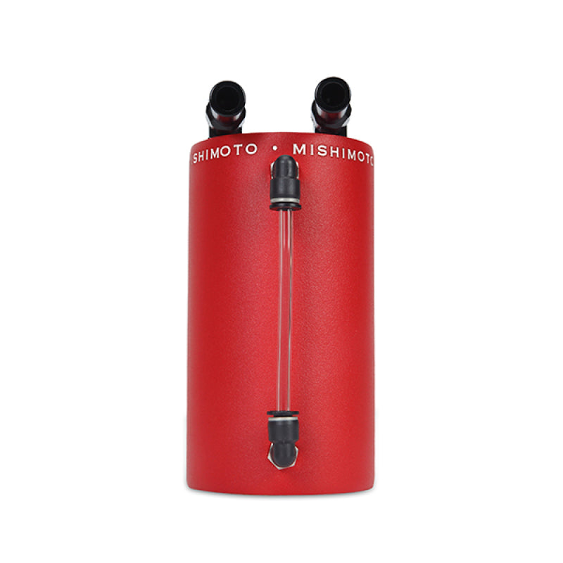 Mishimoto Large Aluminum Oil Catch Can - Wrinkle Red - MMOCC-LAWRD