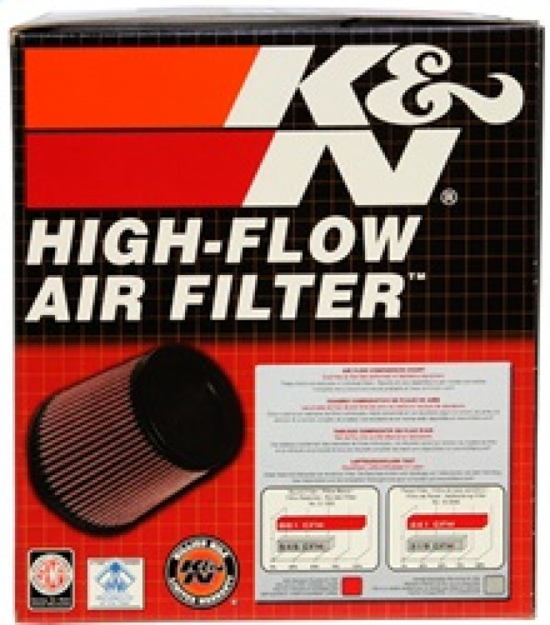 K&amp;N Filter Universal Clamp-On Filter-Round Tapered 2.75in Flange ID x 6in Base OD x 5in Top OD