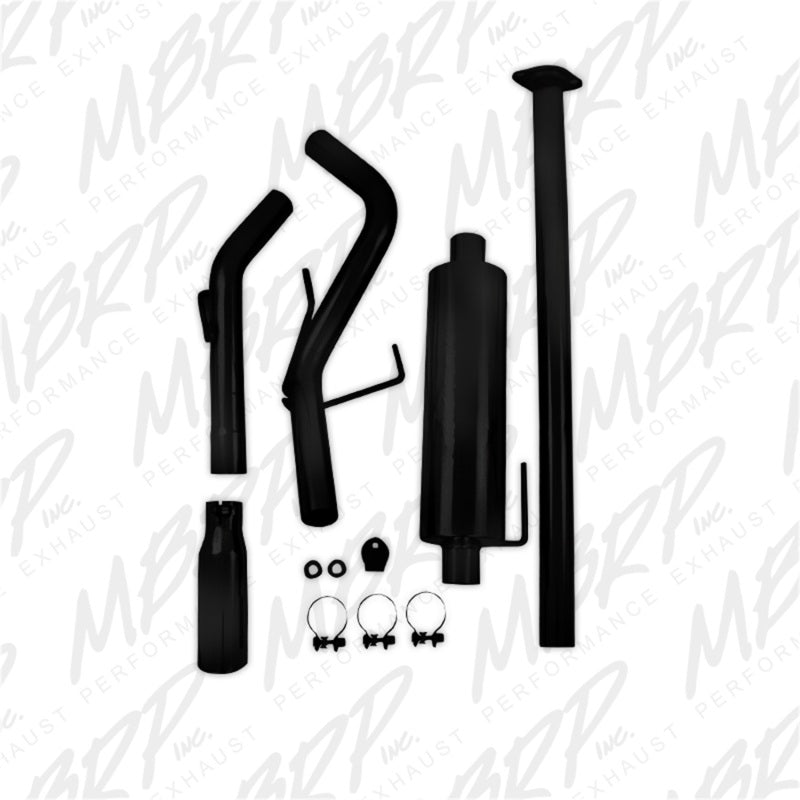 MBRP 09-14 Toyota Tacoma 4.0L EC/CC Cat-Back Single Exit AL - Black - S5326BLK