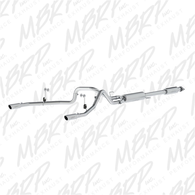 MBRP 2015 Ford F-150 5.0L 3in Cat Back Dual Split Rear Exit AL Exhaust System - S5258AL