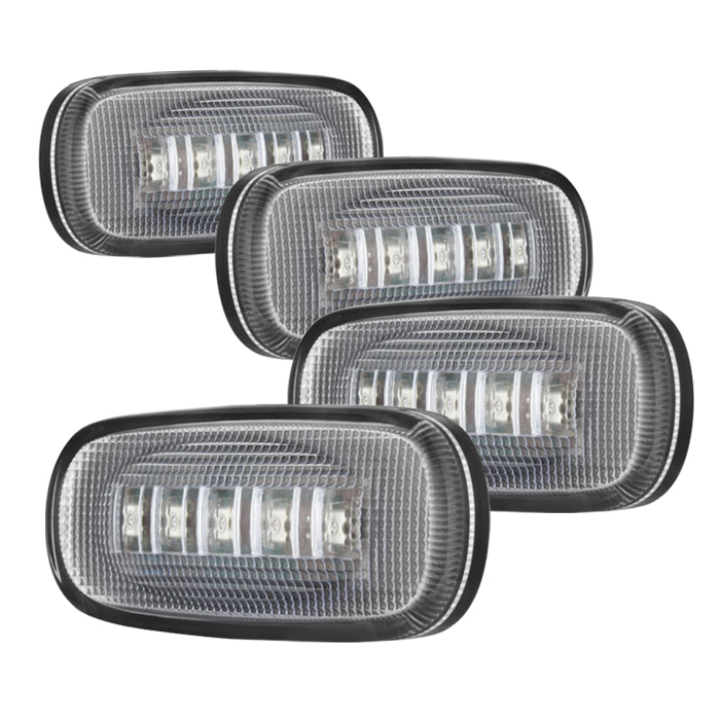 Xtune Dodge Ram 03-09 (2 Rd/2 Am) LED Fender Lights 4pcs Clear ACC-LED-DR03-FL-C