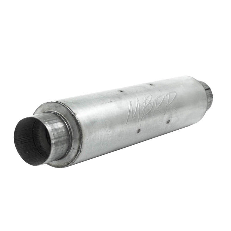 MBRP Universal Quiet Tone Muffler 4in Inlet/Outlet 24in Body 6in Dia 30in Overall Aluminum - M1004A