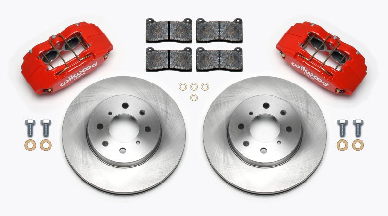 Wilwood DPHA Front Caliper &amp; Rotor Kit Red Honda / Acura w/ 262mm OE Rotor