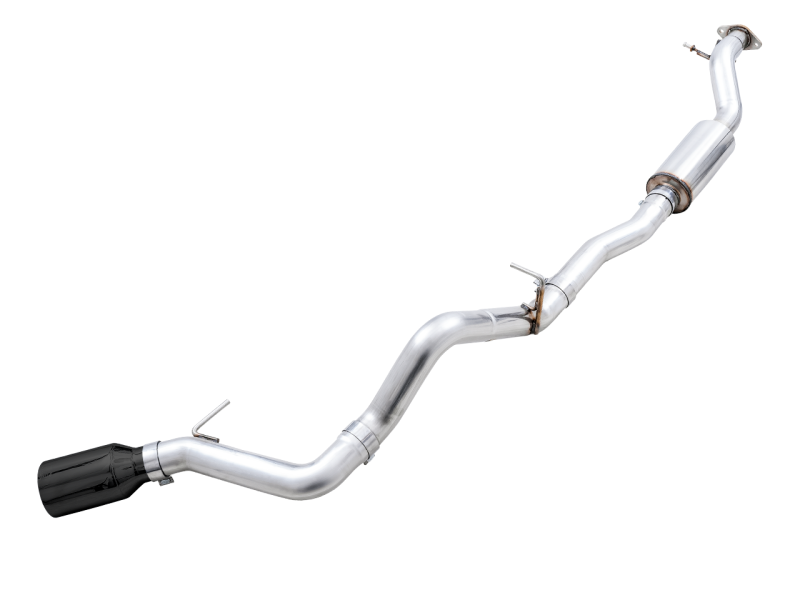 AWE Tuning 2021+ Ford Bronco 0FG Single Rear Exit Exhaust w/Diamond Black Tip &amp; Bash Guard