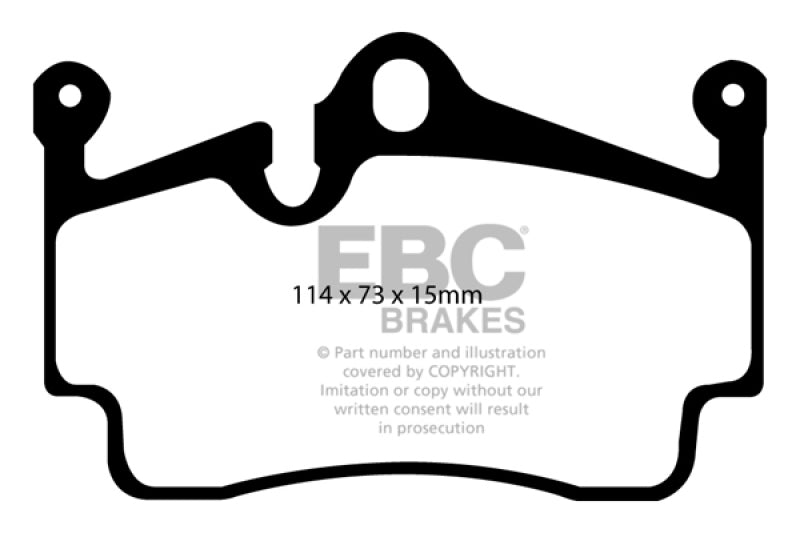 EBC 09-12 Porsche Boxster (Cast Iron Rotors only) 2.9 Bluestuff Rear Brake Pads - DP51920NDX