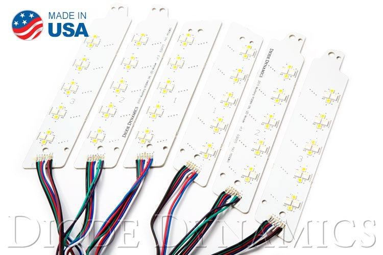 2015-2016 Ford Mustang RGBWA DRL LED Boards (USDM) Diode Dynamics