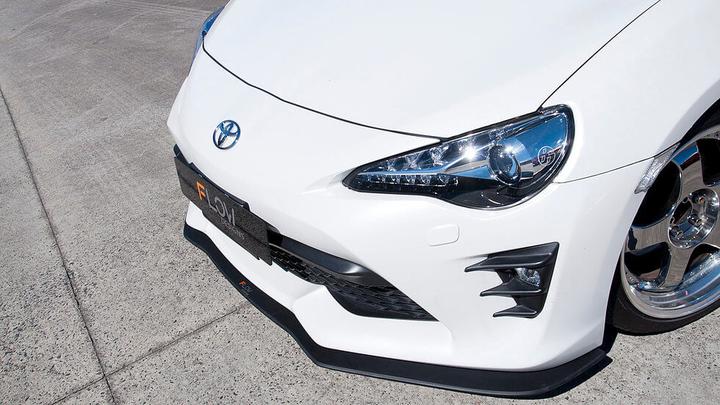 Toyota GT86/FT86/Scion FR-S Flow Designs Front Lip Splitter V1 NO Support Rods (Face Lift Models)