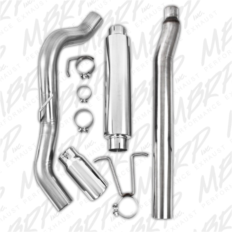 MBRP 11-13 Ford F-250/350/450 6.2L V8 Gas 4in Cat Back Single Side T409 Exhaust System - S5246409