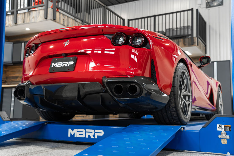 MBRP 12-21 Ferrari 812SF/812GTS/F12 6.3L/ 6.5L 3in Resonator Delete X-Pipe - T304 - S3900304