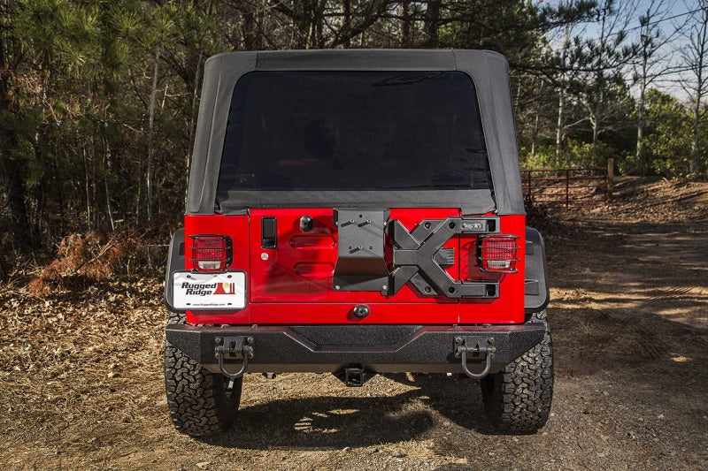 Rugged Ridge Spartacus HD Tire Carrier Whl Mount 87-06 YJ/TJ