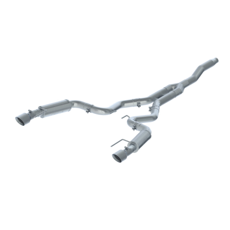 MBRP 15-18 Ford Mustang EcoBoost 2.3L T409 3in Cat Back Dual Split Rear Exit (Race Version) - S7275409