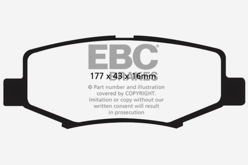 EBC 06-11 Dodge Nitro 3.7 Ultimax2 Rear Brake Pads - UD1274