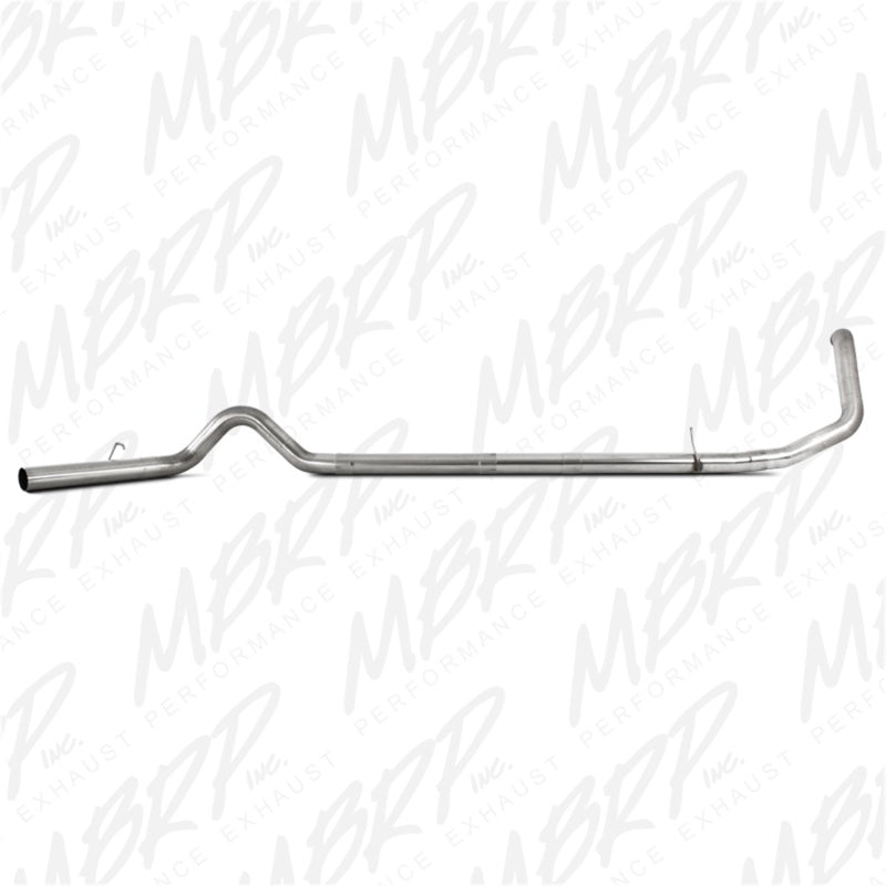 MBRP 1999-2003 Ford F-250/350 7.3L 4in Turbo Back Single No Muffler T409 SLM Series Exhaust System - S6200SLM