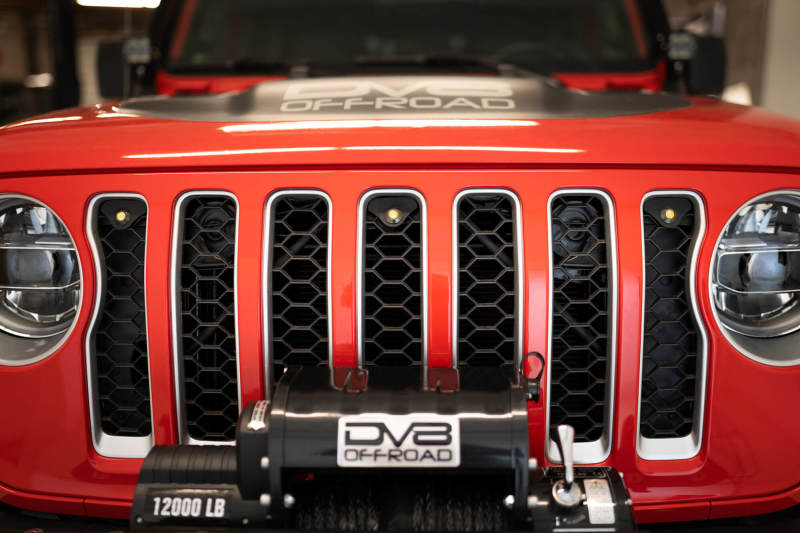 DV8 Offroad 2018+ Jeep JL Grill Amber Marker Lights