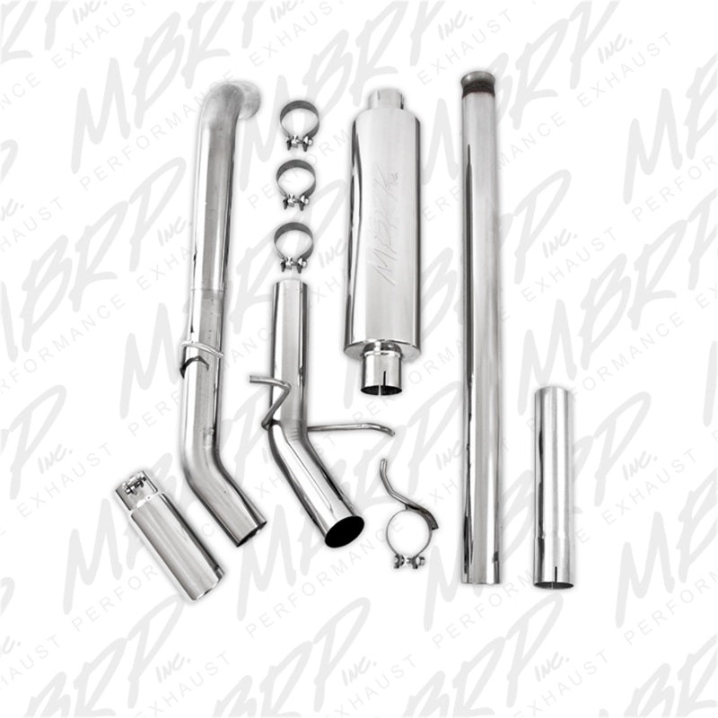 MBRP 14 Chevy/GMC 1500 Silverado/Sierra 4.3L V6/5.3L V8 Single Side Exit T409 3in Cat Back Exhaust - S5080409