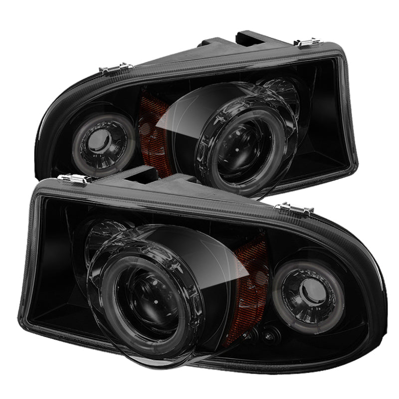 Spyder Dodge Dakota 97-04/Durango 98-03 1PC Projector Headlights LED Halo LED Chrm PRO-YD-DDAK97-C