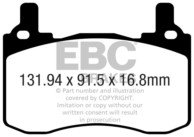 EBC 2019+ Genesis G70 2.0L Turbo (Brembo) Greenstuff Rear Brake Pads - DP22357