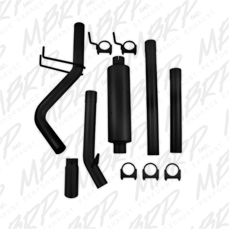 MBRP 09-14 Dodge Ram 1500 5.7L Cat-Back Single Side AL - Black - S5142BLK