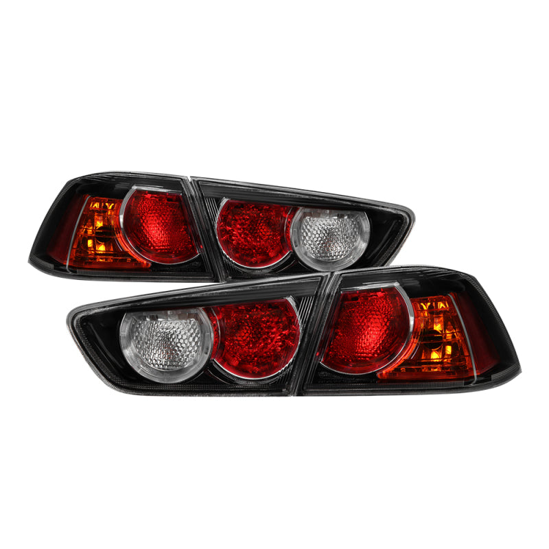 xTune Mitsubishi Lancer 08-15 OE Style Tail Lights - Black ALT-JH-MLEVO08-OE-BK