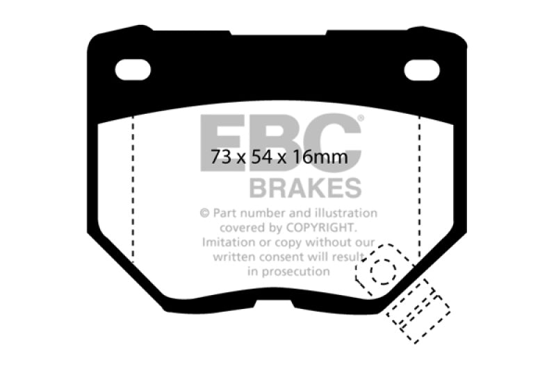 EBC 89-95 Nissan Skyline (R32) 2.6 Twin Turbo GT-R Bluestuff Rear Brake Pads - DP5826NDX