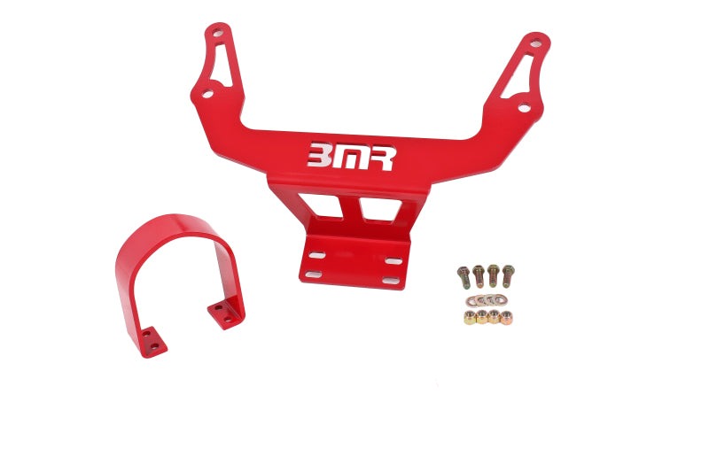 BMR 08-17 Challenger Front Driveshaft Safety Loop - Red - DSL110R