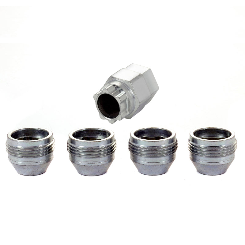 McGard Wheel Lock Nut Set - 4pk. (Under Hub Cap / Cone Seat) 1/2-20 / 3/4 &amp; 13/16 Hex / .775in. L