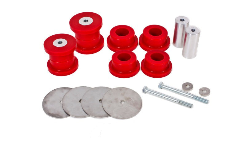 BMR 16-17 6th Gen Camaro Rear Cradle Bushing Kit (Polyurethane) - Red - BK061