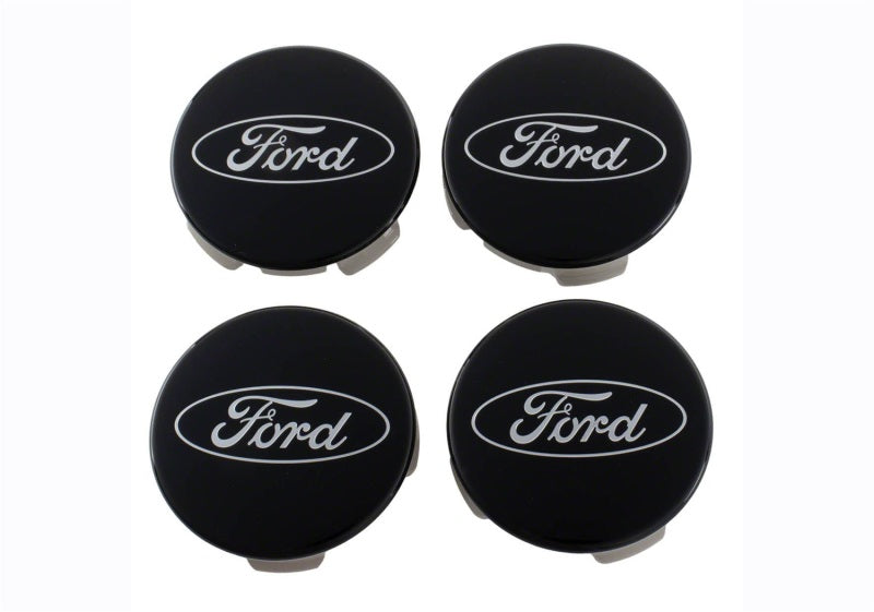 Ford Racing Ford Truck/SUV Black And Chrome Wheel Center Cap Kit - M-1096K-BCT