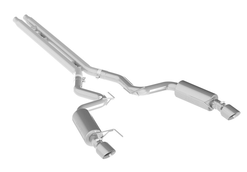 MBRP 15 Ford Mustang GT 5.0 Convertible T409 3in Cat Back Dual Split Rear Exit (Street Version) - S7239409