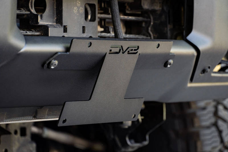 DV8 Offroad 21-24 Ford Bronco Factory Front Bumper Licence Relocation Bracket - Front