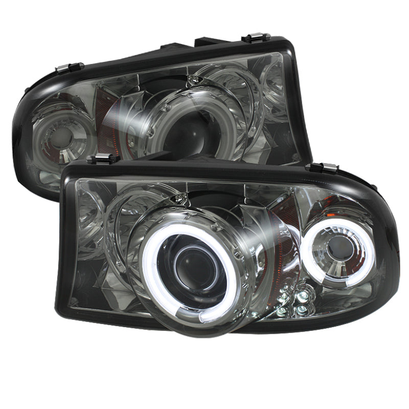 Spyder Dodge Dakota 97-04/Durango 98-03 1PC Projector Headlights LED Halo LED Chrm PRO-YD-DDAK97-C