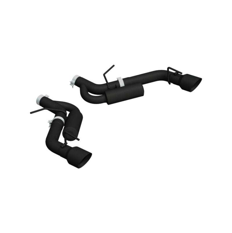 MBRP 16-19 Chevrolet Camaro SS Dual Rear Exit Axle Back w/ 4.5in OD Tips - BLK (Non NPP Models) - S7034BLK