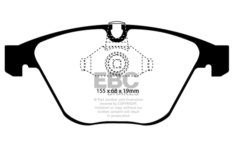 EBC 08-10 BMW M3 4.0 (E90) Redstuff Front Brake Pads - DP31449C