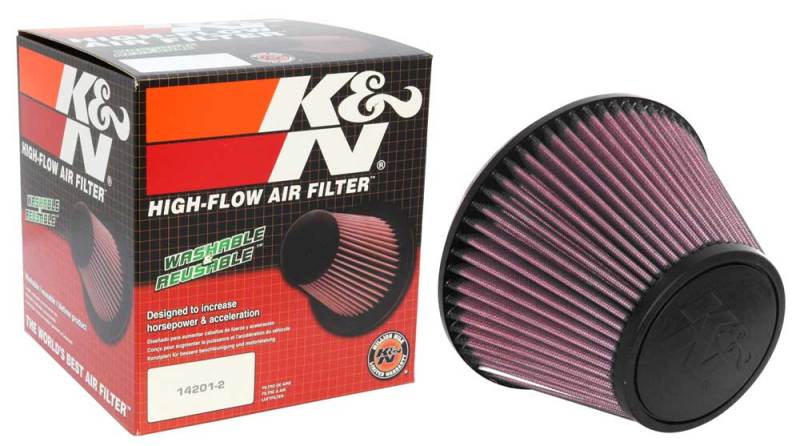 K&amp;N Universal Clamp-On Air Filter 6in FLG / 7-1/2in B / 4-1/2in T / 5in H