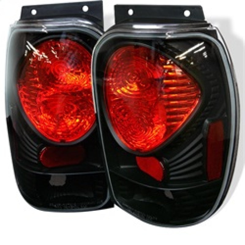 Spyder Ford Explorer 98-01 (Except 2001 Sport &amp; Sport Trac) Euro Tail Lights Blk ALT-YD-FEXP98-BK