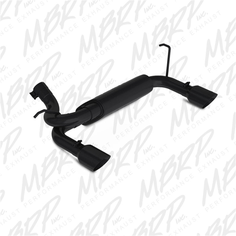 MBRP 07-14 Jeep Wrangler/Rubicon 3.6L/3.8L V6 Axle-Back Dual Rear Exit Black Performance Exhuast Sys - S5528BLK