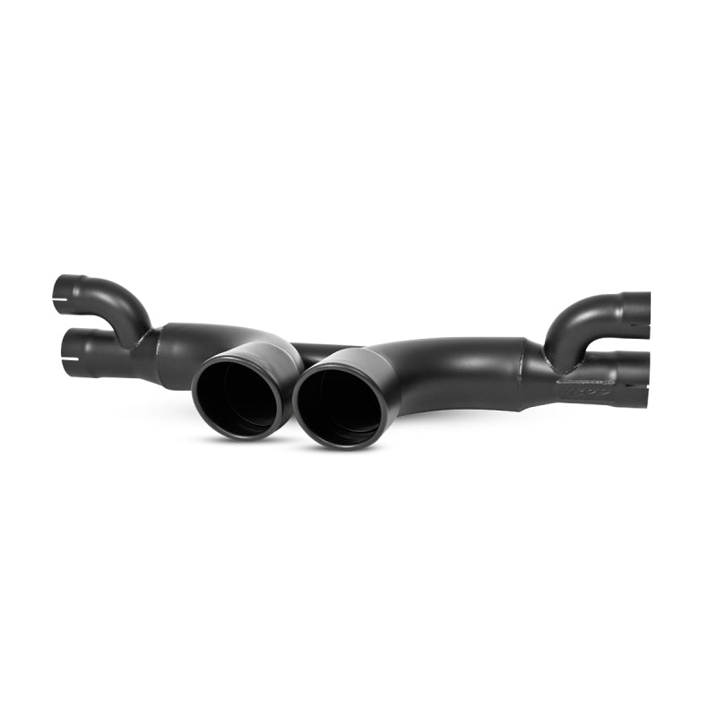 MBRP 14-15 Porsche GT3/GT3RS 3in Center Muffler Bypass 4in Tips - Black Coated - S7607BLK