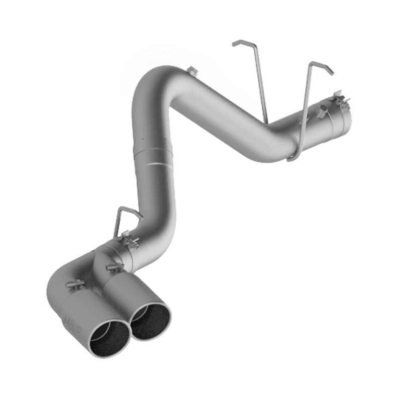 MBRP 11-15 Chevy/GMC 2500/3500 4in Filter Back Dual Outlet Single Side Alum Exhaust System - S6033AL