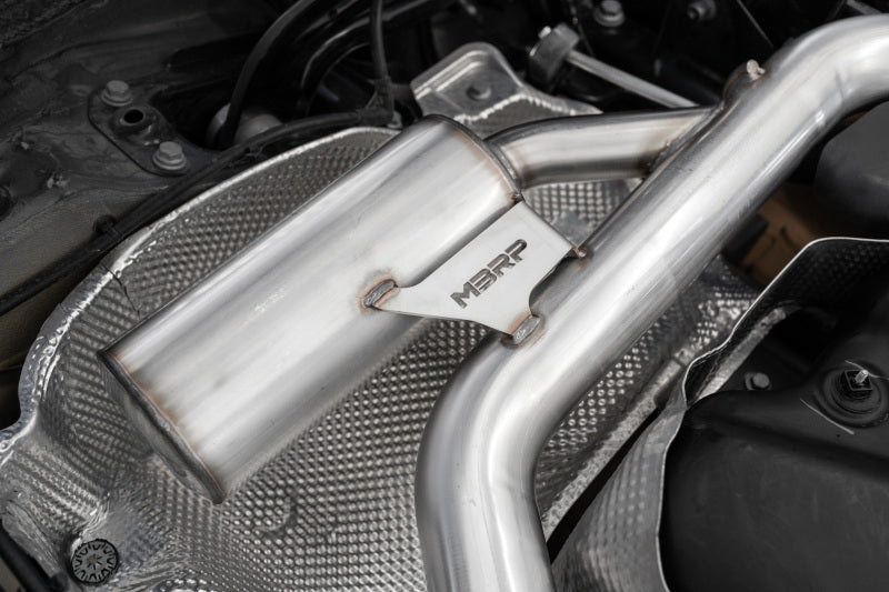 MBRP 2022 VW Golf GTI MK8 T304 SS 3in Cat-Back Exhaust 2.5in Dual Split Rear w/ Carbon Fiber Tips - S46173CF