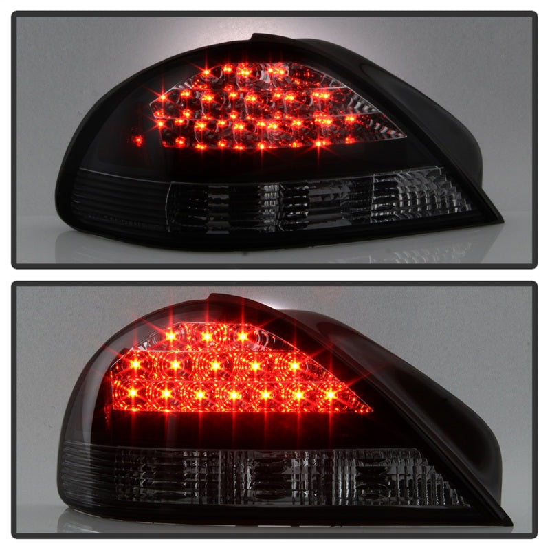 Spyder 99-05 Pontiac Grand Am LED Tail Lights - Black Smoke