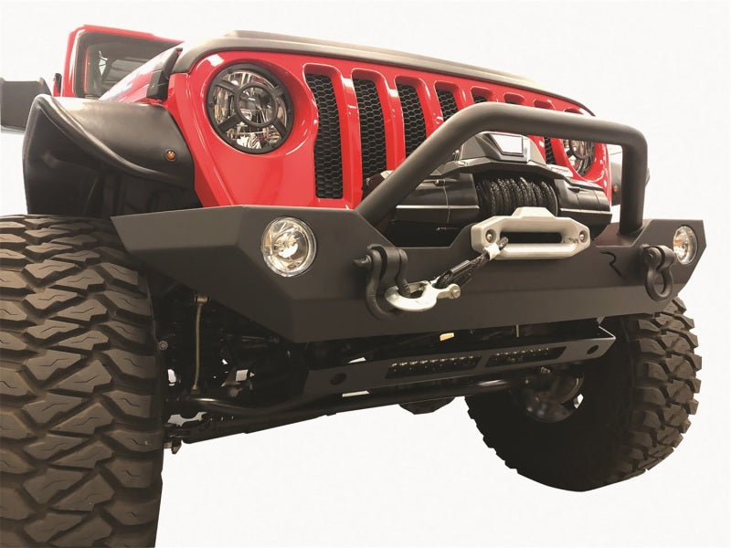 Rampage 07-22 Jeep Wrangler JL/JK &amp; 20-22 Gladiator JT Rock Rage Front Bumper - Black