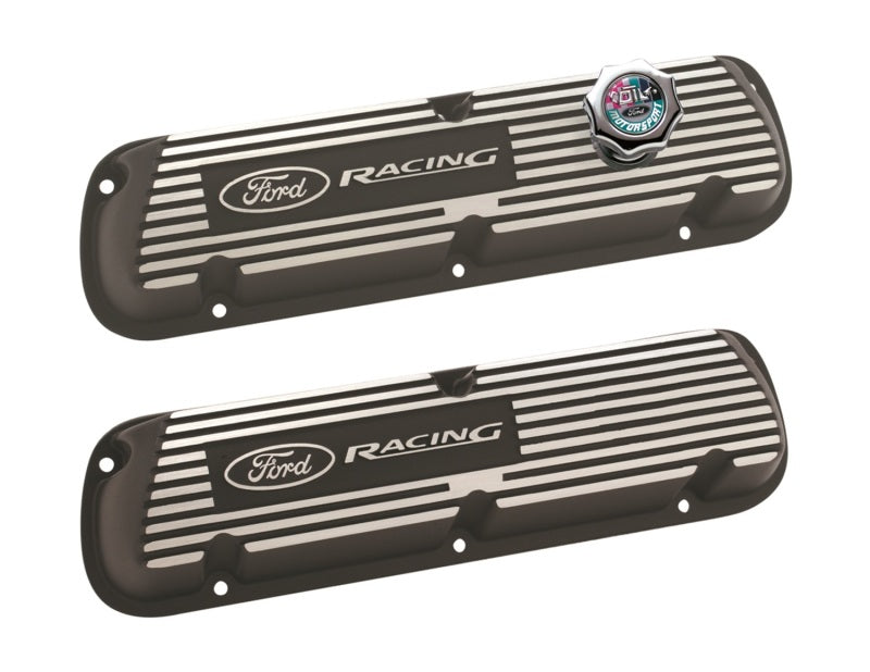 Ford Racing Black Satin Valve Covers Racing EFI - M-6000-J302R