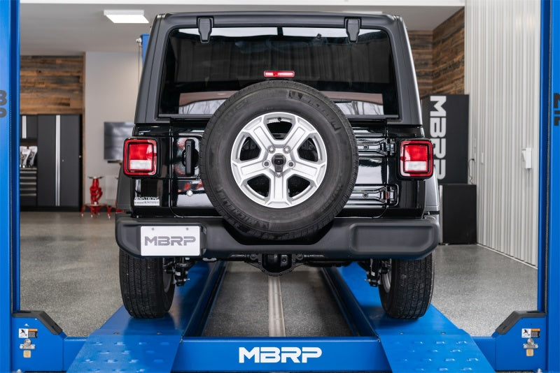 MBRP 18-20 Jeep Wrangler JL 2.5in Single Rear Exit Cat Back Exhaust - T304 - S5533304